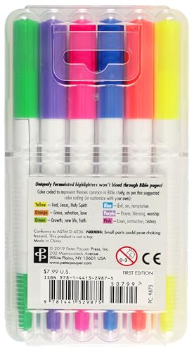 Bible Dual-Tip Highlighters (6-piece Set)