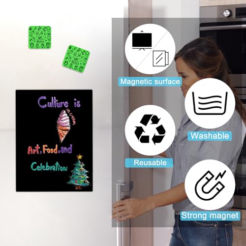 OWLKELA 30Pcs Dry Erase Erasers, Magnetic Whiteboard Eraser, Mini Whiteboard Cleaning Pads for Classroom, Office and Home, Green - color: Green, size: 30 Pcs