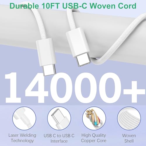 아이폰 17 16 15 충전기 고속 충전, 3팩 20W 고속 충전 USB C 충전기 - color: 우븐, size: 20W