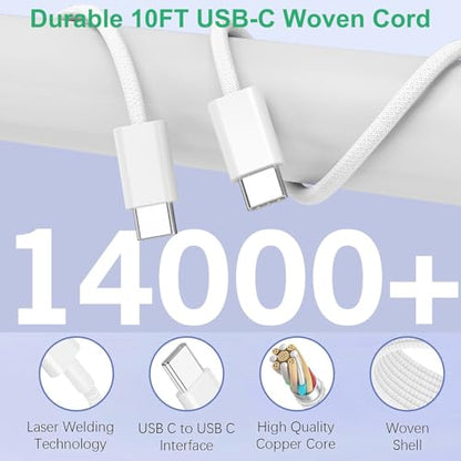 아이폰 17 16 15 충전기 고속 충전, 3팩 20W 고속 충전 USB C 충전기 - color: 우븐, size: 20W