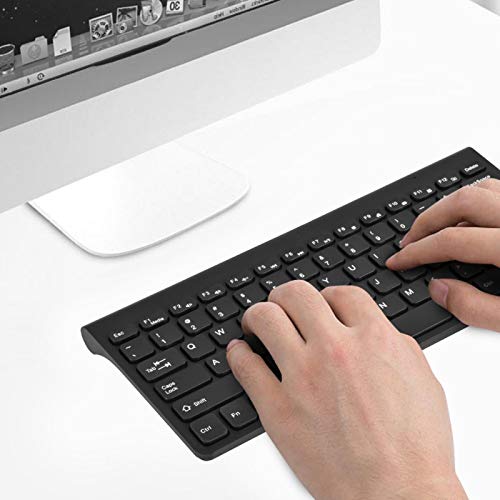 Wired Keyboard and Mouse, Ultra-Thin USB Keyboard Optical Mouse Set ComboFull Size Wire Corded Keyboard Mouse Combo Set with Number Pad for Laptop,PC,Desktop(Black)