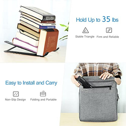 ivoler Laptop Stand, Laptop Holder Riser Computer Tablet Stand, 6 Angles Adjustable Aluminum Ergonomic Foldable Portable Desktop Holder Compatible with 10-15.6” MacBook,iPad, HP, Dell, Lenovo Black - color: C-Black