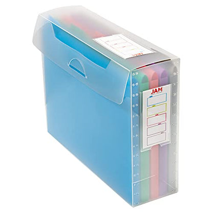 JAM PAPER 컬러 파일이 있는 보관 상자 - 31.8 x 24.9cm(12.5 x 9.5인치) 8.9cm(3.5인치) - 개별 판매 및 5 - color: 모음, size: Box Size