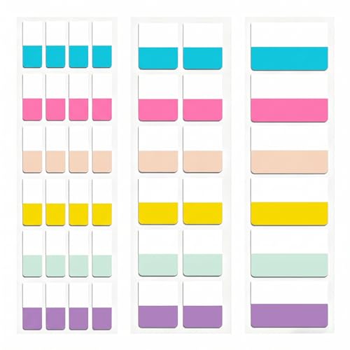 420Pcs Sticky Tabs for Annotating Books, Transparent Page Markers & Flags, Clear Index Note Stickers for Bible, Notebooks & Reading, Small Mini Pop Up Tab Set, Paper Annotation Notes Flag Sticker - style: Colorful Tabs