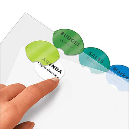 Avery Insertable Style Edge Plastic Dividers for 3 Ring Binders, 8-Tab Set, Multicolor, 1 Set (11201) (Pack of 3) - size: 3-Pack, style: Dividers