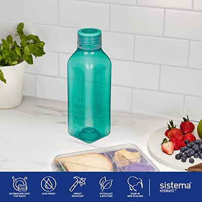 Sistema Retro Square Bottle, 725 ml - Assorted Colours - size: 24.5 Ounces