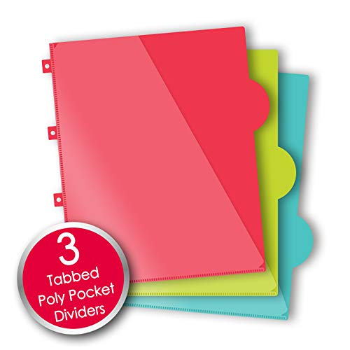 IQ+ iScholar iQ+ 3-Subject Poly Cover Wirebound Notebook, College Ruled, 11 x 8.5 Inch, 150 Sheets, Teal (59904-TL) - color: Teal, size: 3 Subject, style: College Ruled