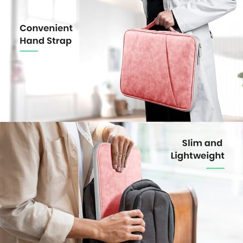 DTTO 9-11 Inch Tablet Sleeve Bag for iPad A16, iPad Air 11-inch M3 M2 / Air 5/4th Gen 10.9", iPad Pro 11 M4, iPad 10/9/8/7th Gen, Galaxy Tab A9+, Waterproof Travel Bag, Pink - color: Pink, size: 9-11 Inch