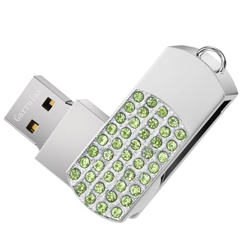 USB Flash Drive, 16GB/32GB/64GB/128GB USB2.0 Rotatable Memory Stick Date Storage Pendrive Thumb Drives U Disk(32GB,Green) - color: Green, size: 32GB