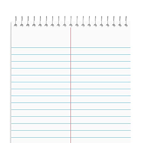 STAPLES Steno Pads, 6” x 9”, Gregg Ruled, White, 80 Sheets/Pad, 24/Carton - size: 24 Pack, style: White Paper