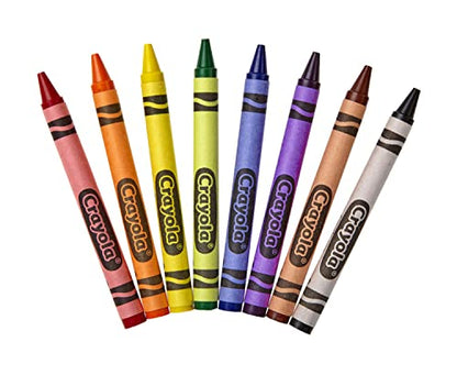 Crayola Classic Color Pack Crayons, Tuck Box, 8 Colors