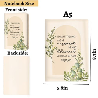 Encouraging Bible Verse Gifts for Women College Ruled Notebook Christian Hard Shell Journal Notebook, Inspirational Hardcover Notebooks Journals for Writing Planner Note 200 Sheets (5.8 x 8.3)-1 - color: Multi 1156