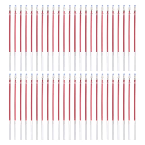 PATIKIL 0.8mm Gel Pens Refills, 48 Pack Gel Pens Metallic Ink Medium Point Colored Refill Set for Adults Coloring Books Journaling Scrapbooking Art Drawing, Red - color: Red