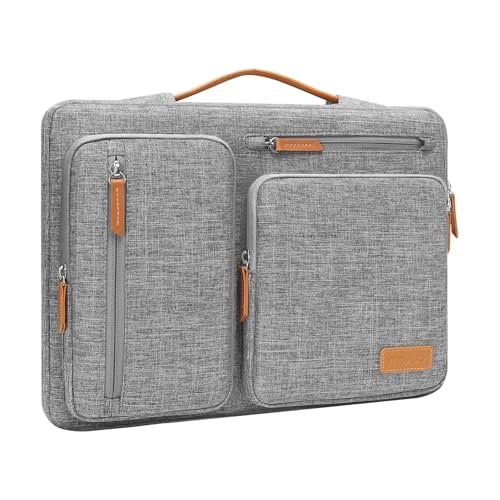 MOSISO 9-11 inch Tablet Sleeve Case for iPad A16 2025, iPad Air 11 inch M3 M2, iPad Pro 11 M4, iPad 10/9/8/7th, Galaxy Tab A9+/S9/S8/Plus 11, Side Open Carrying Bag with 4 Zipper Pockets, Gray - color: Gray, size: 11 inch