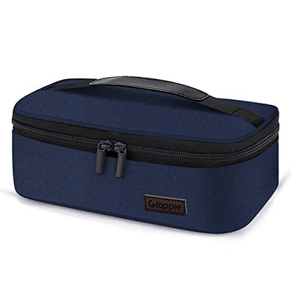 Gloppie Mini Lunchbox Small Lunch Bag for Men Women Insulated Lunch Box Thermal Lunch Boxes Adult Portable Cooler Bags Reusable Snack Bag, Blue - color: Twill Blue
