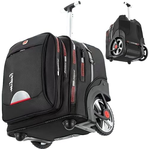 22 Inch Rolling Backpack with Wheels for Travel, 55 L Large Capacity Wheeled Backpacks, Roller Backpack with 15.6 Inch Laptop Waterproof Compartment