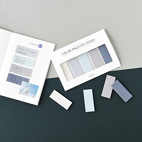 Monolike Color Palette Sticky Grid 500 D Set 4p - Self-Adhesive Memo Pad 30 Sheets - color: Grid 500 D
