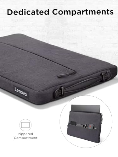 Lenovo Urban Laptop Sleeve 14 Inch for Laptop/ Notebook/Tablet Compatible with MacBook Air/Pro Water Resistant - Charcoal Grey - size: 14 inch