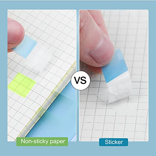 160Pcs Transparent Sticky Tabs - Page Markers for Books, Notebooks & Teacher Supplies, Index Flags File Organizer