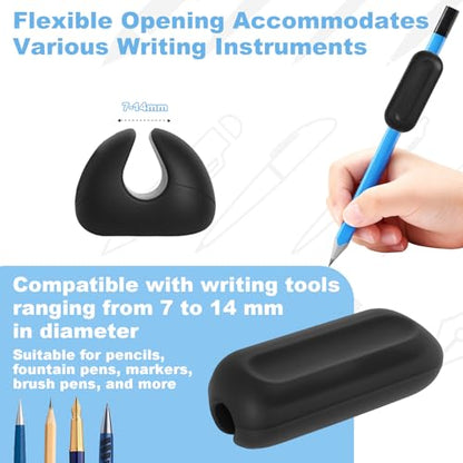 Weighted Pencil Grips, 3 Pack 1oz Silicone Handwriting Aid for Kids, Elderly & Special Needs Improves Penmanship for Autism ADHD Tremors Dyspraxia & Fine Motor Skills