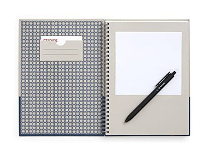 TRU RED Medium Hardcover Ruled Notebook, Gray/Blue - color: Gray/Blue, style: 1 Pack