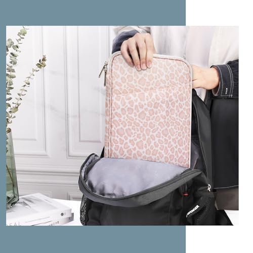 TiMOVO 9-11" Tablet Sleeve Bag for iPad 11-inch A16 2025, iPad 10.9"/10.2"| Air 11 Inch/5th/4th Gen. 10.9", Galaxy Tab A9+/A11Plus 11", Protective Bag with Pocket, Pink Leopard - color: Aa-Pink Leopard, size: 9-11 Inch