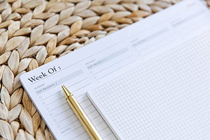 Notsu Graph Desk Notepad 2 Pack | Minimalist Graphing Memo Mouse Pads with Premium Thick Paper, Small 5.5" x 8.5" - size: 5.5" x 8.5", style: Graph Paper
