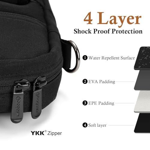 bagasin 15 15.6 16 inch Laptop Computer PC Shoulder Bag Carrying Case, Water-Repellent Fabric Briefcase, Lightweight Toploader, Business Casual or School - color: Black, size: 15-16