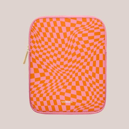 Vandel Slim & Protective Tablet Sleeve for 9-11 inch iPads A16, 11" iPad Pro, 10.9" iPad,10.2" iPad, 10.9" iPad Air, 11 Inch Samsung Galaxy Tab A9+, Bag Fits Magic Keyboard - color: b. Pink Checker, size: 9-11 Inch Tablet