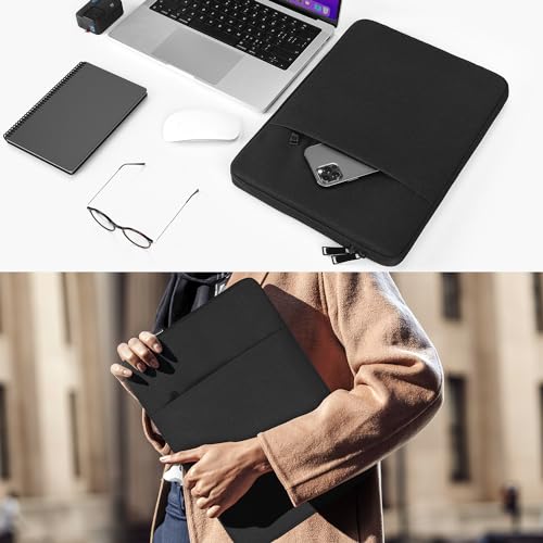 13 inch Laptop Sleeve Case for Surface Laptop 7 6 5 4 13.5, Surface Studio 14.4, Lenovo Yoga 6 13, Dell XPS 13, Dell Inspiron 13, ACER Lenovo DELL ASUS HP 13" Computer Waterpoof Bag(Black) - color: Black, size: 13 inch