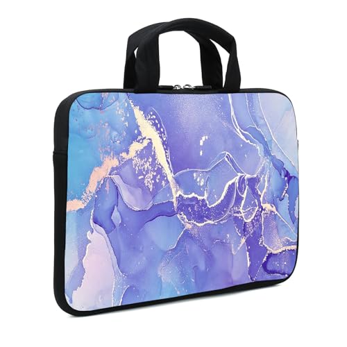 15.6" Laptop Sleeve 14" 15" 15.4" Chromebook Case Ultrabook Case Notebook Sleeves PC Messenger Bag (Purple) - color: Purple
