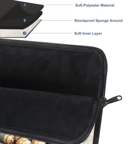 13 Inch Laptop Case Sleeve with Handle, Shockproof Slim Carrying Case | Soft Lining Computer Bag for MacBook Air 13 M3/M2/M1, MacBook Pro 13/14, iPad Pro 13 M4, Cute Terrier Puppy - color: Cute Terrier Puppy, size: 13-14 inch