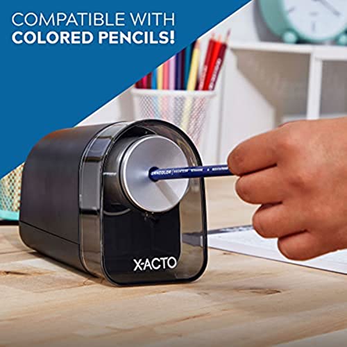 X-ACTO XLR Electric Pencil Sharpener, Black, 1 Count - Back to School, Teacher, Classroom Supplies - size: 1 Count (Pack of 1)