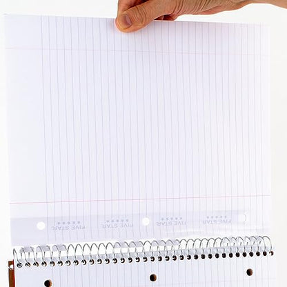 Five Star Insertable Loose Leaf Paper, 3 Pack, Notebook Paper, College Ruled Filler Paper to Add Pages, Reinforced, 8-1/2" x 11", 75 Sheets per Pack (52168) - size: 3 Pack