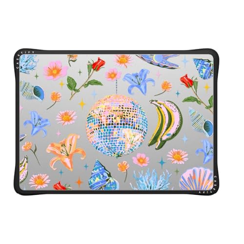 CASETiFY Impact MacBook Air 13.6" (M2-M5) Case [Cushioned Impact Corners/Scratch-Resistant/Anti-Slip Grip] - Disco Magic - Clear Black - color: Disco Magic, size: MacBook Air 13" (M2 - M5)