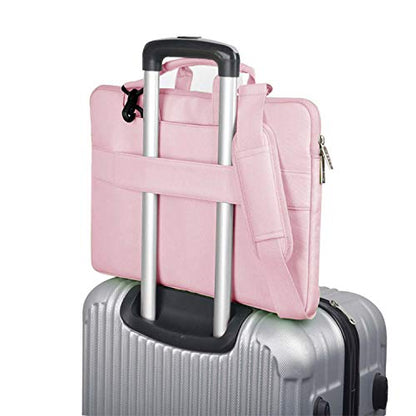 Hseok Laptop Shoulder Bag 13 13.3 14 Inch Case Compatible with MacBook Pro/Neo 14" M5/M4/M3/M2/M1,Mac Air/pro/Neo 13" and Most 13 13.3 14 Notebooks,Spill-Resistant Briefcase,Pink - color: Pink, size: 13-13.5 inch