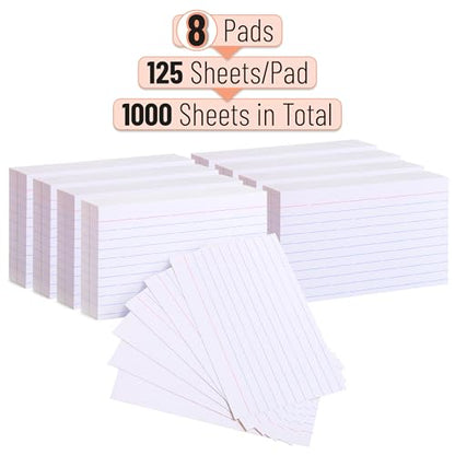 Mr. Pen- Lined Index Cards, 300 Cards, White, 3x5, Bulk Ruled Index Cards | Flash Cards Ruled for School, College, Office, Home Organization, Durable Study To Do List Note Cards with Ruled Lines - size: 300 Cards