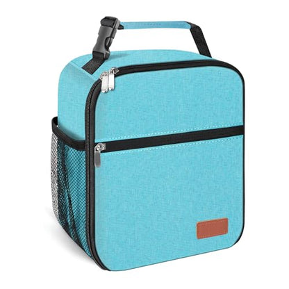 Lunch Box for Men & Women Durable Lunch Bag for Adults Reusable Small Lunchbox Light - color: Light Blue