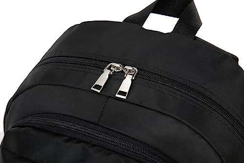 Acmebon Girl Roomy Fashion Laptop Backpack Set Casual Daypack Set for Women Black - color: Black