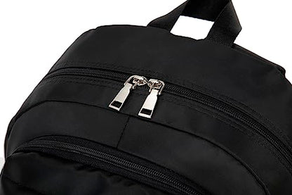 Acmebon Girl Roomy Fashion Laptop Backpack Set Casual Daypack Set for Women Black - color: Black