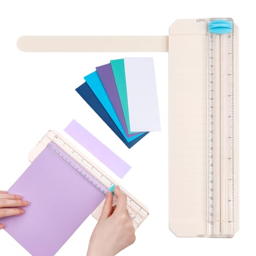 BAOFALI Mini Paper Trimmer with Extending Ruler for Scrapbooking Craft, Paper, Postcards,Coupon, Photos,Label, Cardstock ect Closed Size Approx.26.5x8.5cm/10.4x3.3inch