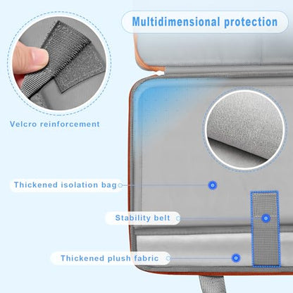 ZINZ Expandable Laptop Case 13-13.3-14 Sleeve Compatible with MacBook Pro/Neo 14" M5/M4/M3/M2/M1, MacBook Air/Pro 13", XPS 13/14, Surface Book/Laptop 13.5" and Most 13-14 inch Notebooks，G01OG01 - color: G01og01, size: 13-14"