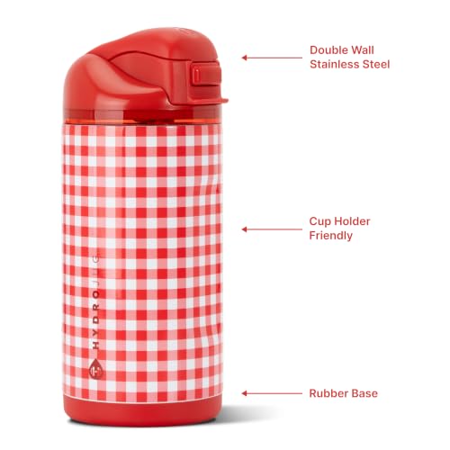 HydroJug Ease2o 14oz Kids Water Bottle with Straw & Chug Lid, Summer Picnic - color: Summer Picnic