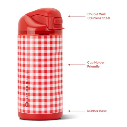 HydroJug Ease2o 14oz Kids Water Bottle with Straw & Chug Lid, Summer Picnic - color: Summer Picnic