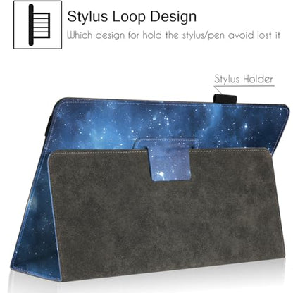 Universal 10 10.1 Inch Android Tablet Case,Slim Folding Stand Cover for All 9"-10.5" Touchscreen Tablet Case with Stylus Pen Holder,Starry Sky 02 - color: Starry Sky 02