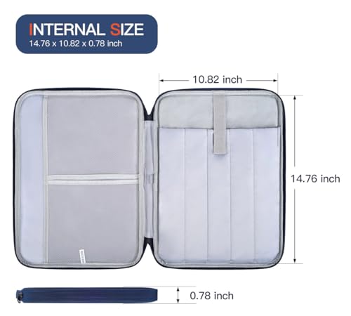 Laptop Carrying Sleeve Compatible with Apple MacBook Air 15 inch M5 M4 M3 M2 chip A3448 A3241 A3114 A2941 2026-2023,15" Microsoft Surface Laptop 6/5/4/3 Protective Case, Computer Traveling Bag- Blue - color: Blue, size: 15 Inch
