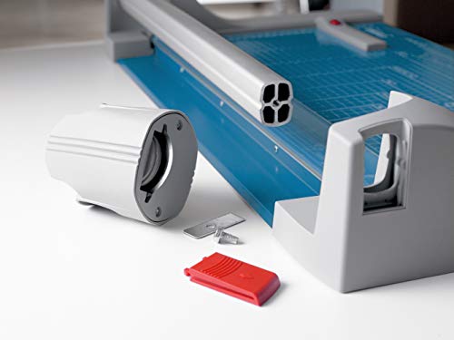 Dahle 442 Premium Rotary Trimmer, 20" Cut Length, 30 Sheet Capacity, Self-Sharpening, Automatic Clamp, German Engineered Paper Cutter - size: 20" Cut Length