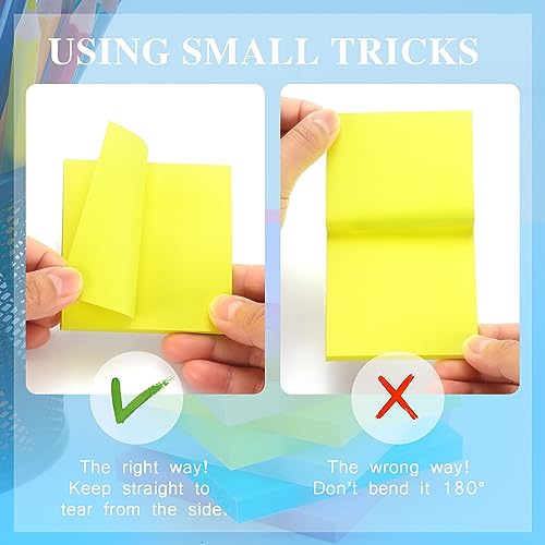 Early Buy Sticky Notes 3 in x 3 in, 8 Bright Color 8 Pads, 55 Sheets/Pad | Bright Color Self-Stick Note For Daily Reminders, Home, Office - color: 8 Pads 55sheets