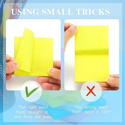 Early Buy Sticky Notes 3 in x 3 in, 8 Bright Color 8 Pads, 55 Sheets/Pad | Bright Color Self-Stick Note For Daily Reminders, Home, Office - color: 8 Pads 55sheets