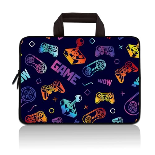 Universal 7~9 inch Kids Tablet Portable Neoprene Zipper Carrying Sleeve Case Bag Fits 7" 8" 8.5" 8.9" 9" iPad mini 5 4 3 2 1, Galaxy Tab A 8.0 (Game) - color: GAME
